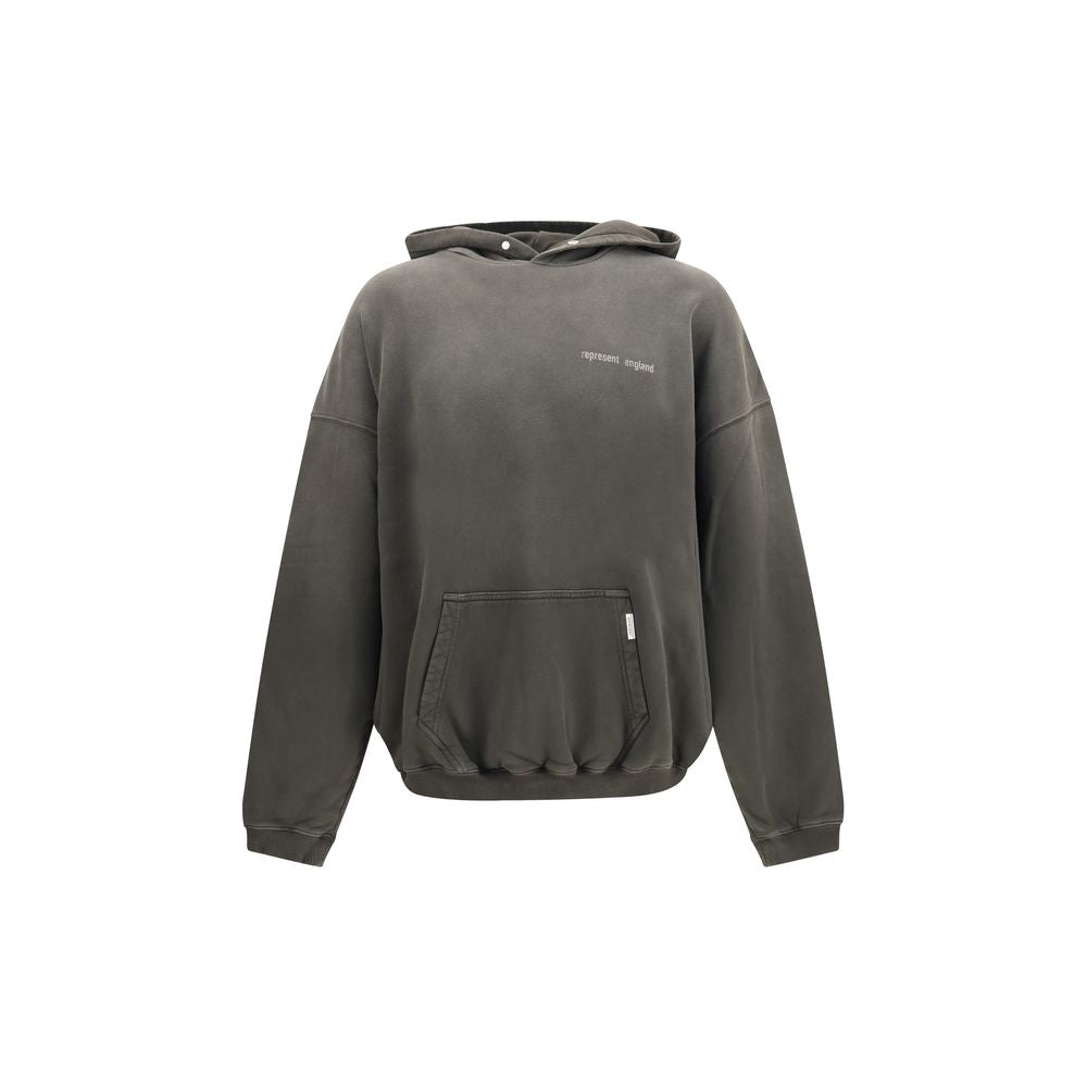 Graues Baumwoll-Sweatshirt darstellen