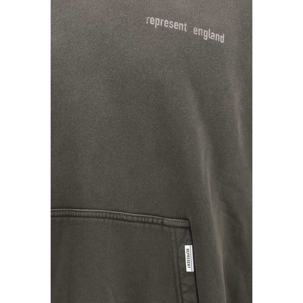 Graues Baumwoll-Sweatshirt darstellen