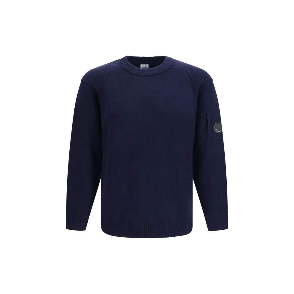 C.P. Company blauer Woll-Oves-Aries-Pullover