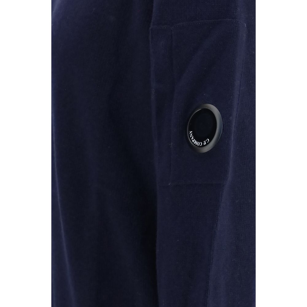 C.P. Company blauer Woll-Oves-Aries-Pullover