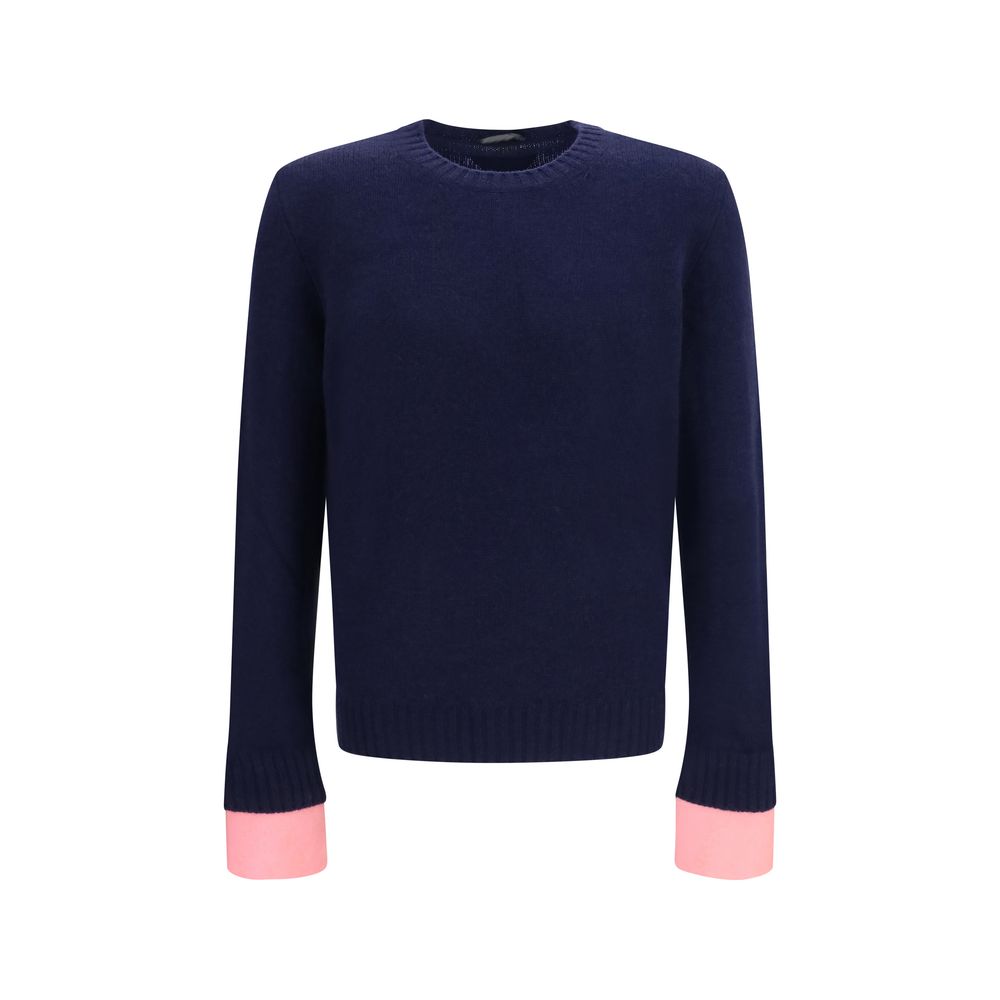Prada Sweatshirt aus blauer Wolle mit Arie-Muster