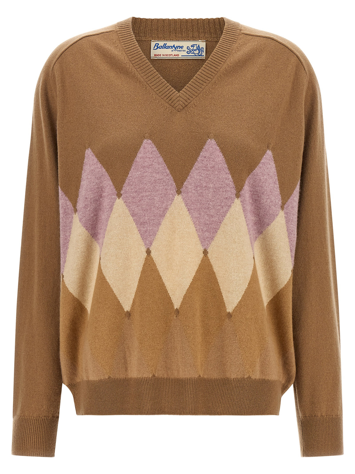 Ballantyne Beige Cashmere Cardigan
