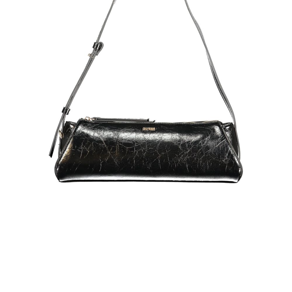 Guess Jeans Handtasche aus schwarzem Polyurethan für Damen