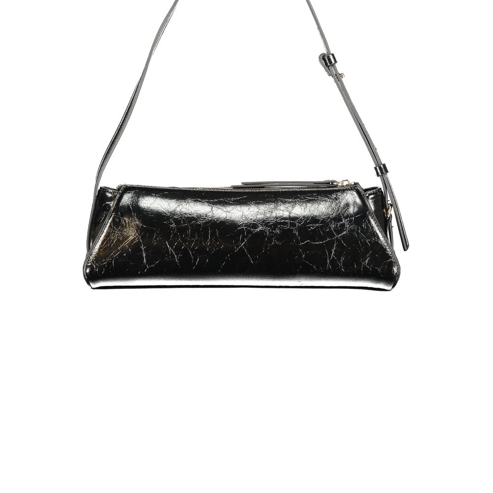 Guess Jeans Handtasche aus schwarzem Polyurethan für Damen