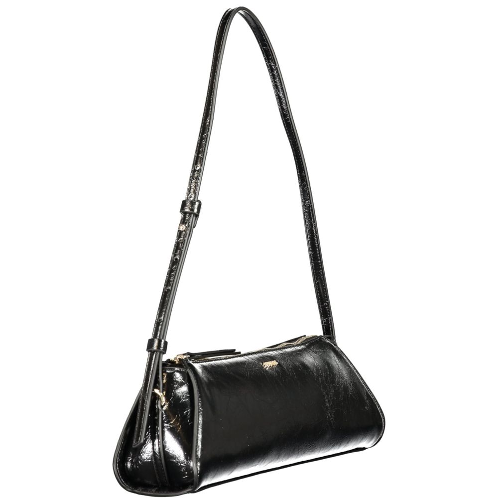 Guess Jeans Handtasche aus schwarzem Polyurethan für Damen