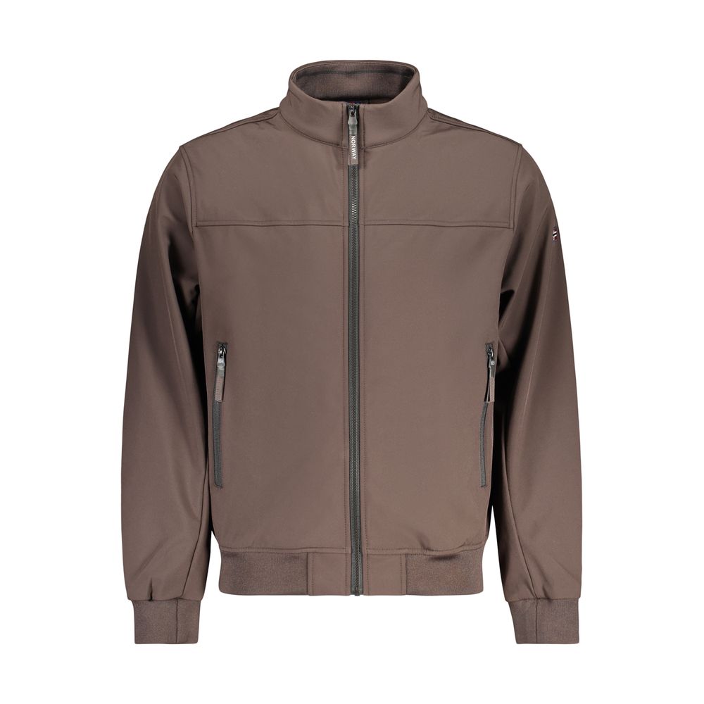 Norwegen 1963 Braune Herrenjacke aus Polyester