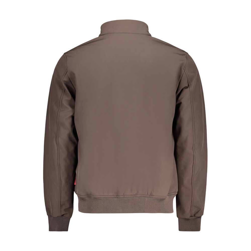 Norwegen 1963 Braune Herrenjacke aus Polyester