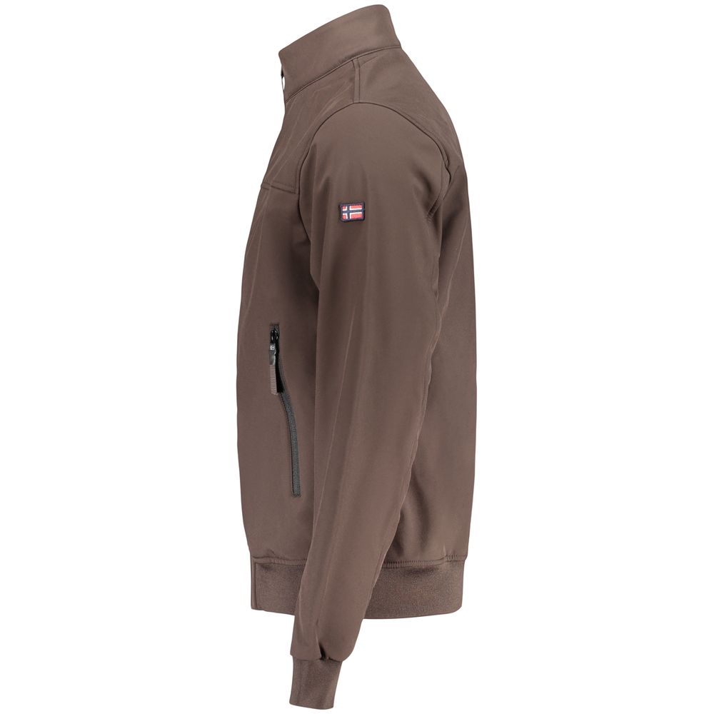 Norwegen 1963 Braune Herrenjacke aus Polyester