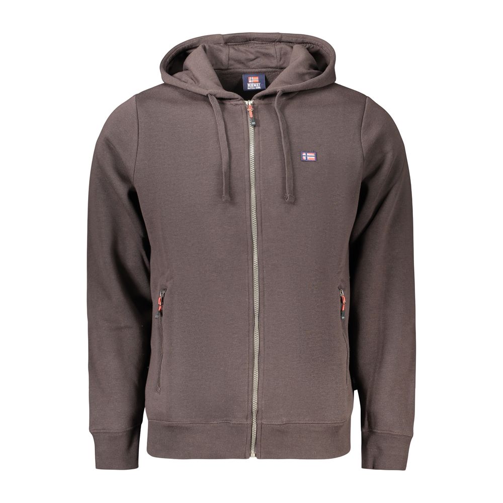 Norwegen 1963 Braunes Herren-Sweatshirt aus Baumwolle