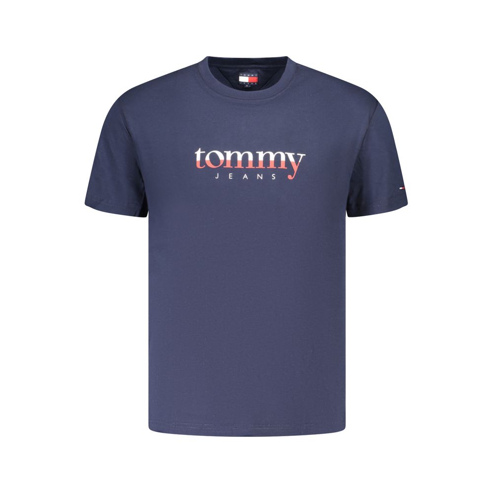 Tommy Hilfiger Herren T-Shirt aus blauer Baumwolle