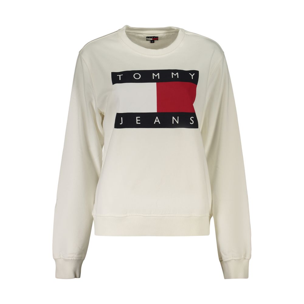Tommy Hilfiger Weißes Baumwoll-Sweatshirt für Damen
