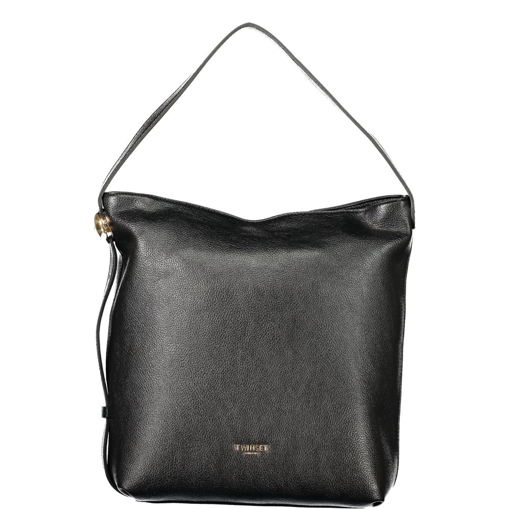 Twinset Schwarze Handtasche aus Polyethylen