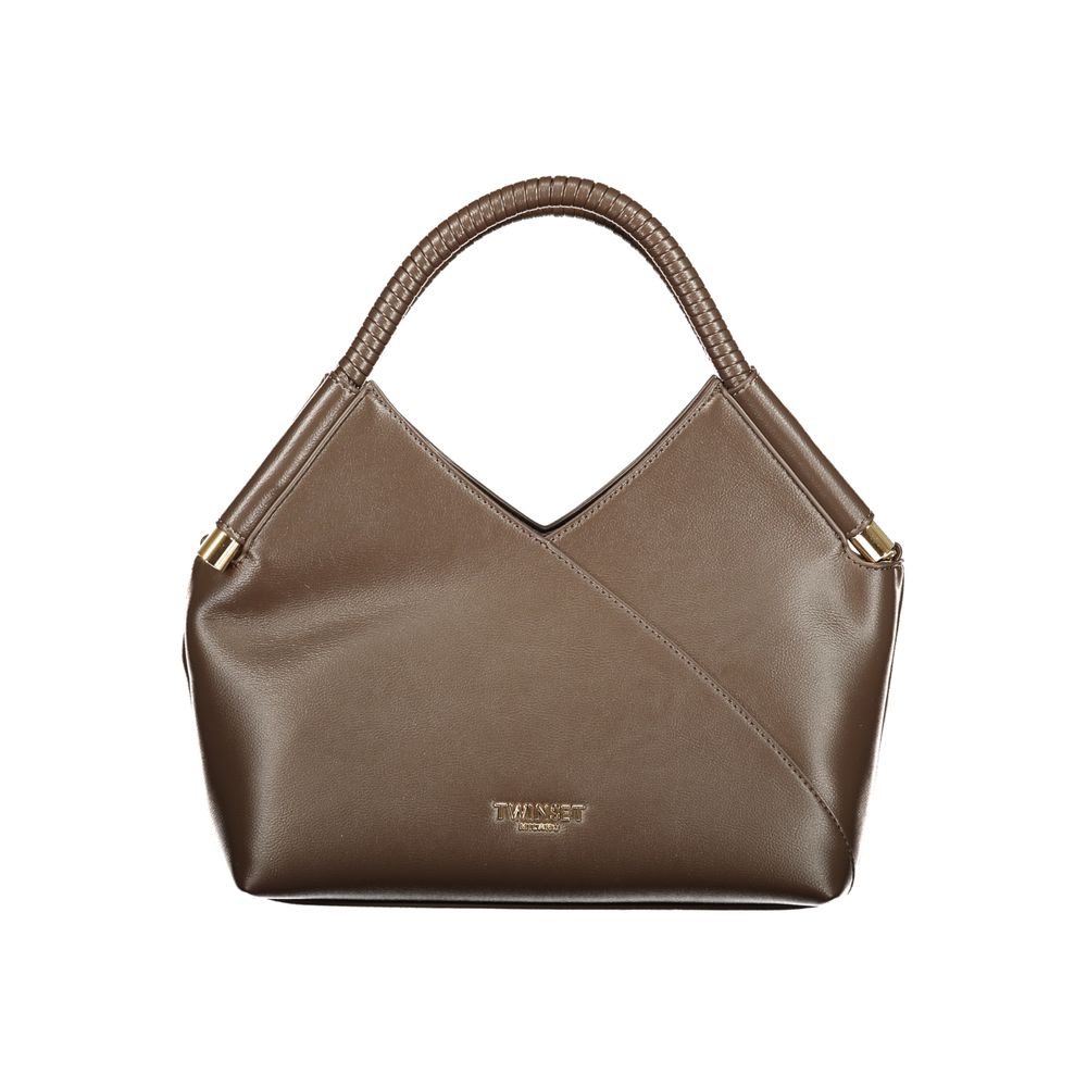 Twinset Braune Damenhandtasche aus Polyurethan