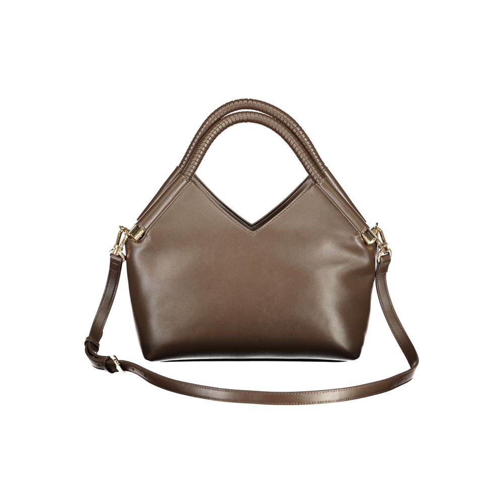 Twinset Braune Damenhandtasche aus Polyurethan
