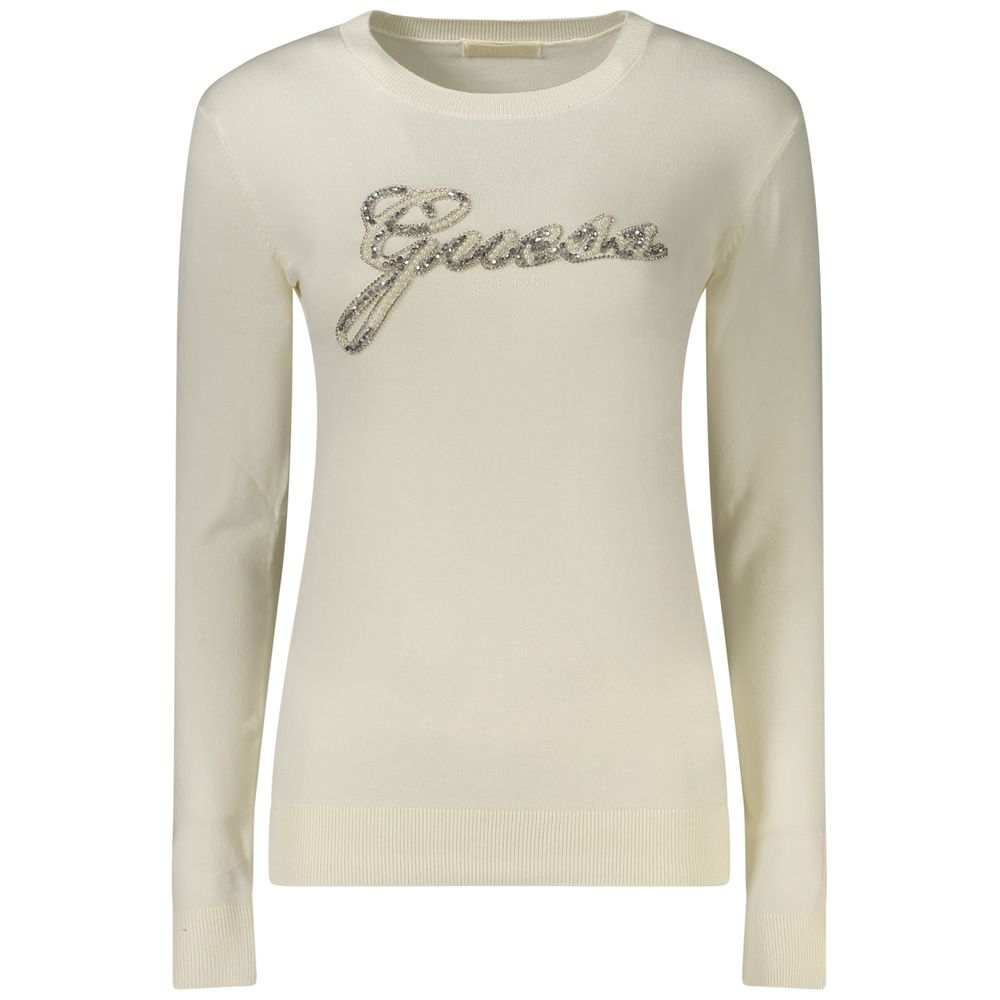 Guess Jeans White Viscose Womens Sweater