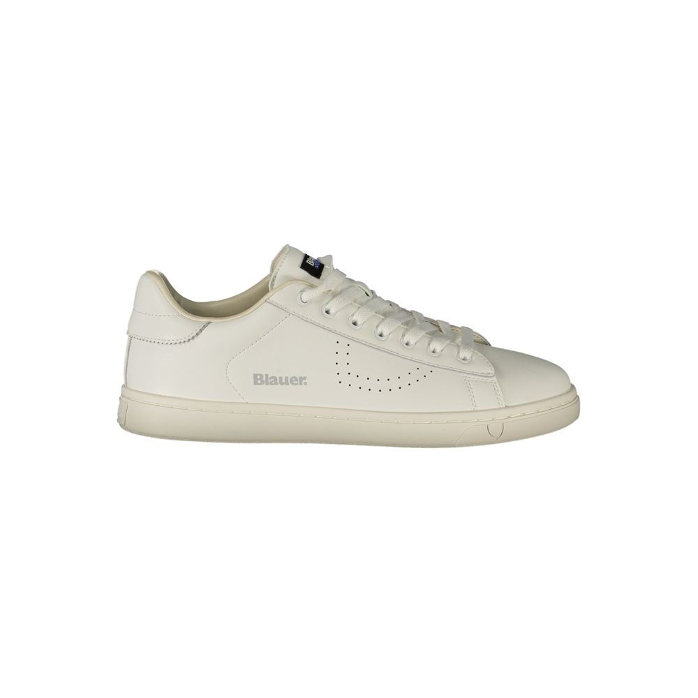 Blauer White Polyurethan Herren-Sneaker