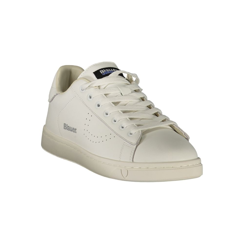 Blauer White Polyurethan Herren-Sneaker