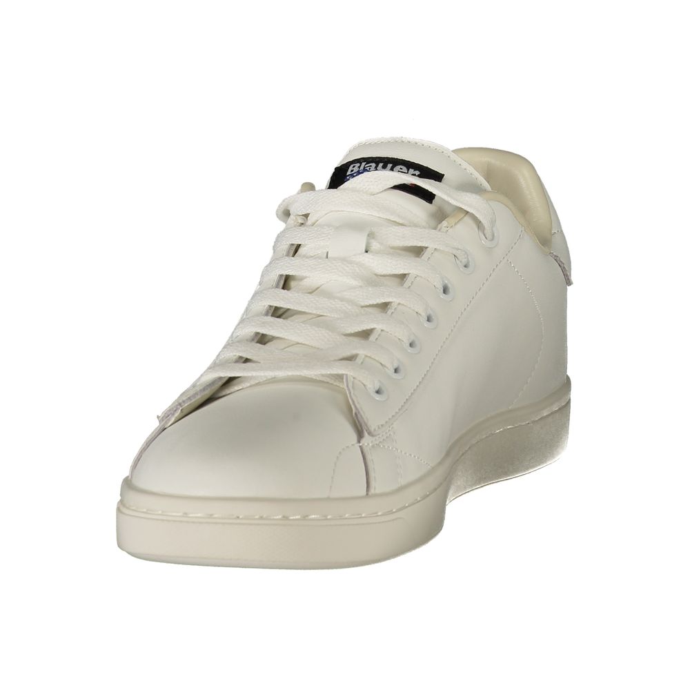 Blauer White Polyurethan Herren-Sneaker