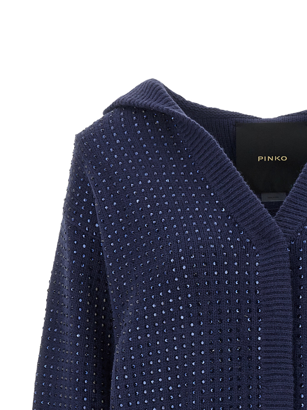 PINKO Blaue Strickjacke aus Wolle