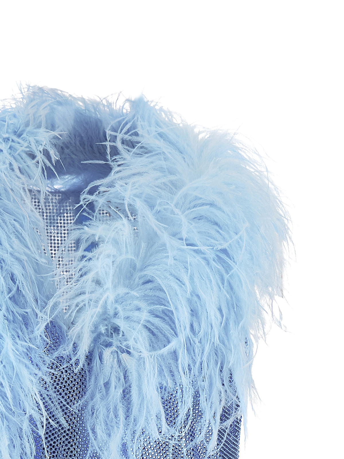 Giuseppe Di Morabito Blaues Polyamid-Cocktailkleid