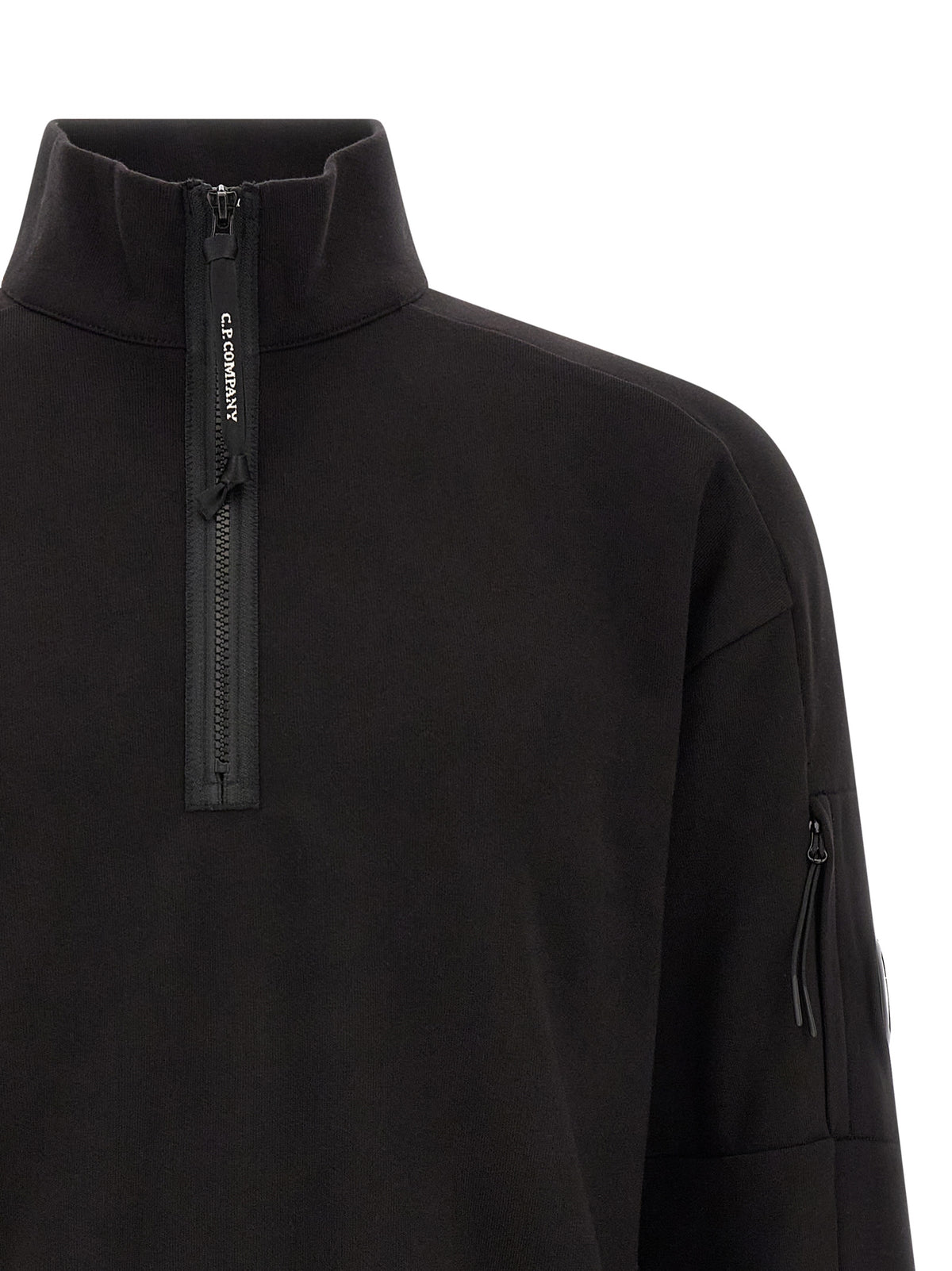 C.P. Company Schwarzes Baumwoll-Sweatshirt