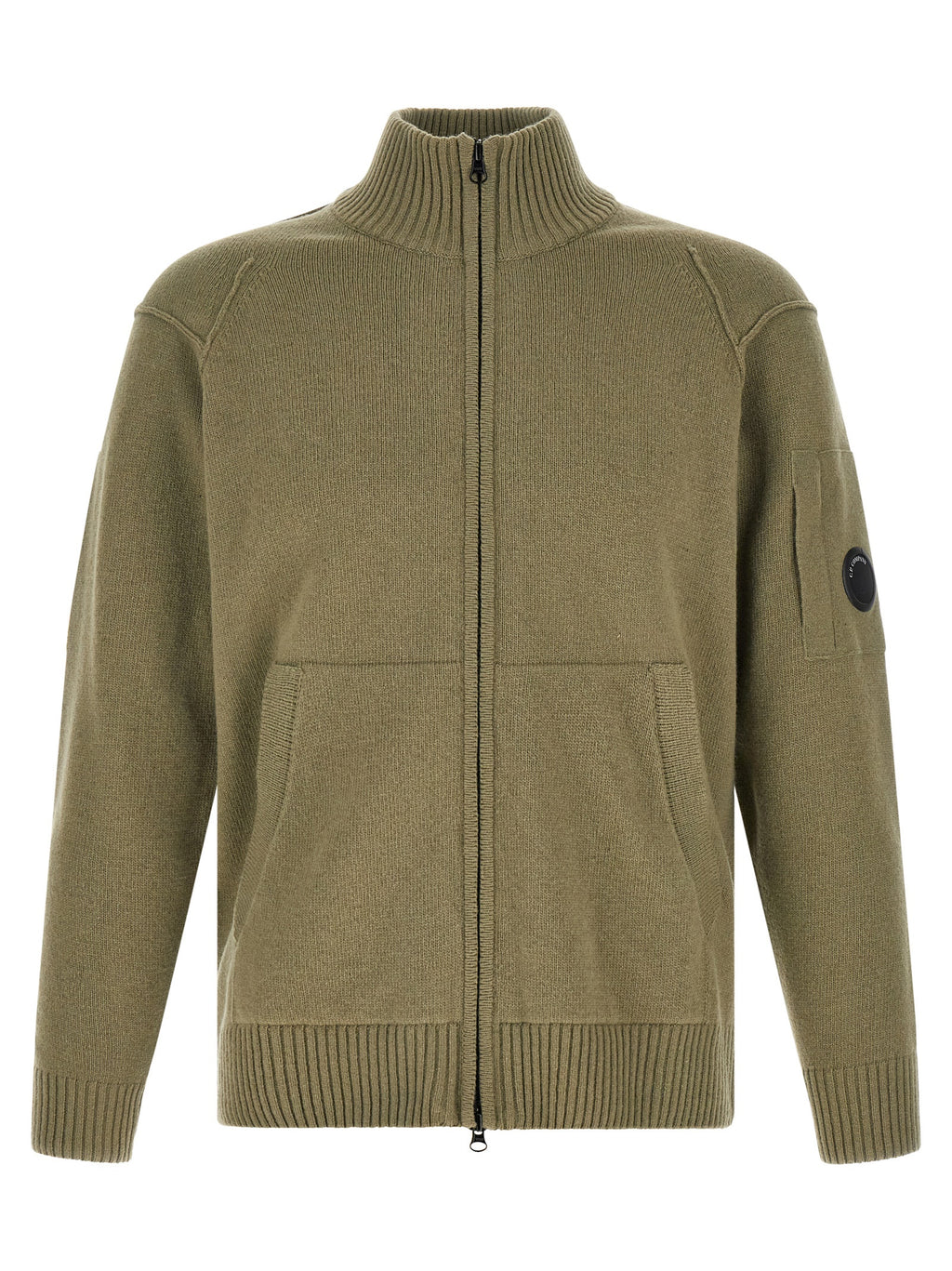 C.P. Company Bicolor Wollstrickjacke