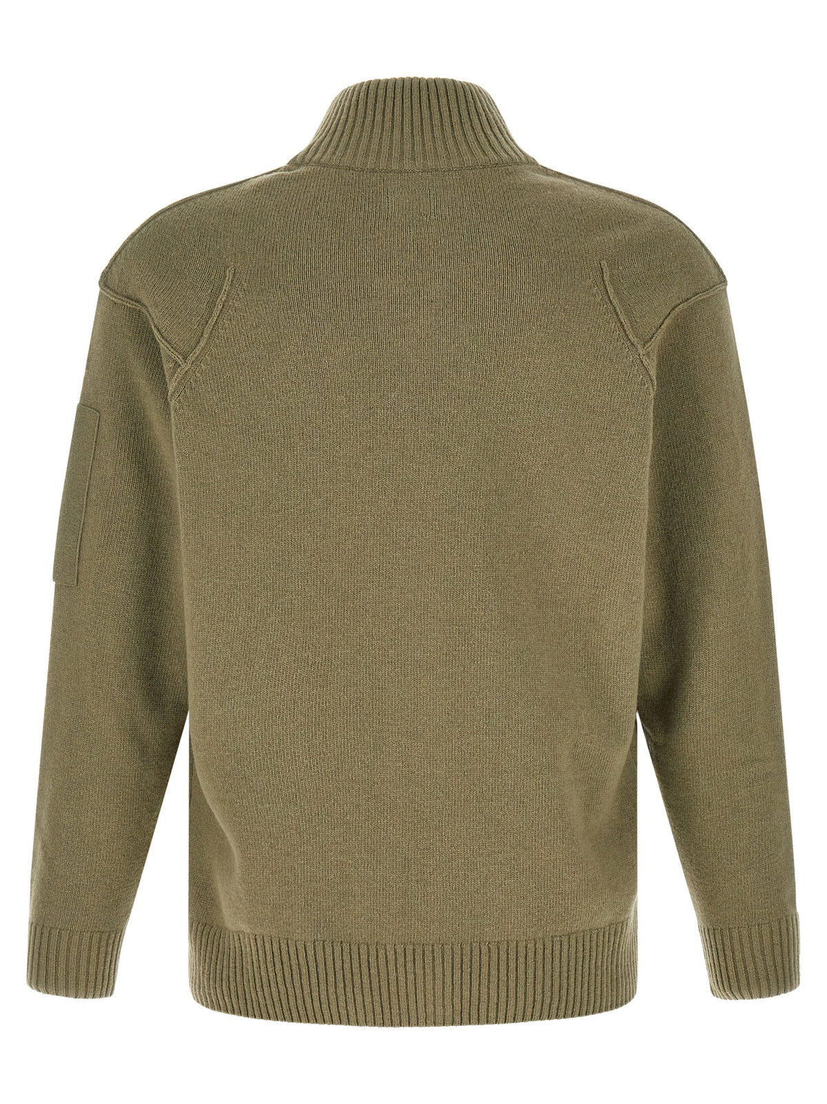 C.P. Company Bicolor Wollstrickjacke