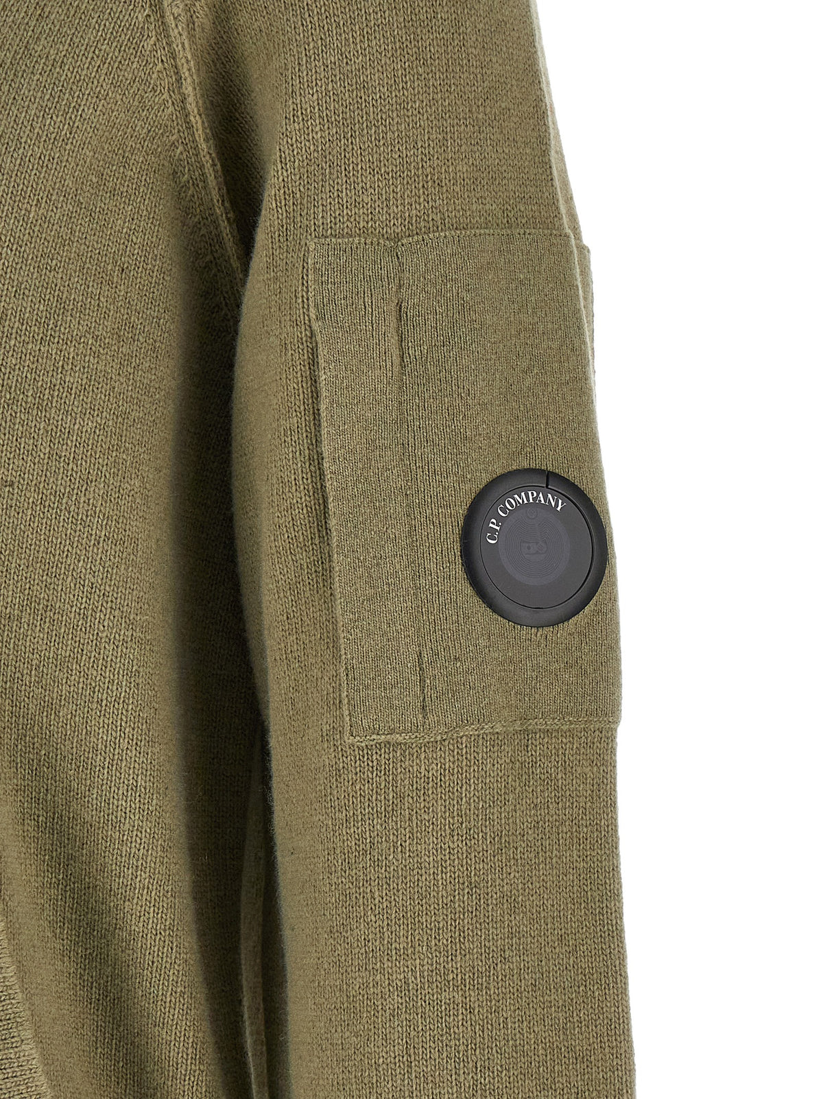 C.P. Company Bicolor Wollstrickjacke