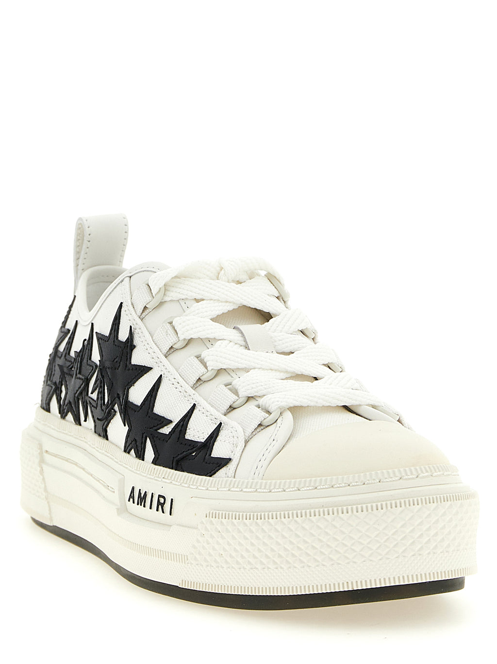 Amiri Low-Top-Sneaker aus weißer Baumwolle