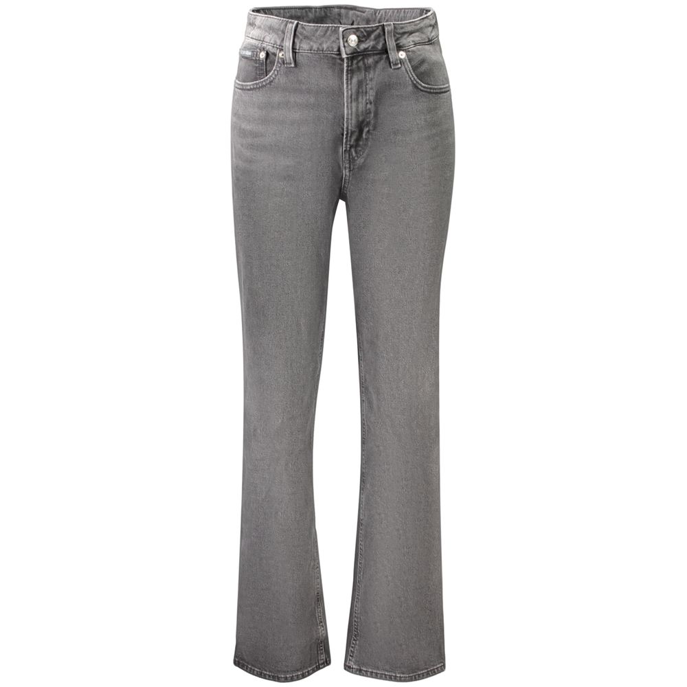 Calvin Klein Damenjeans aus schwarzer Baumwolle
