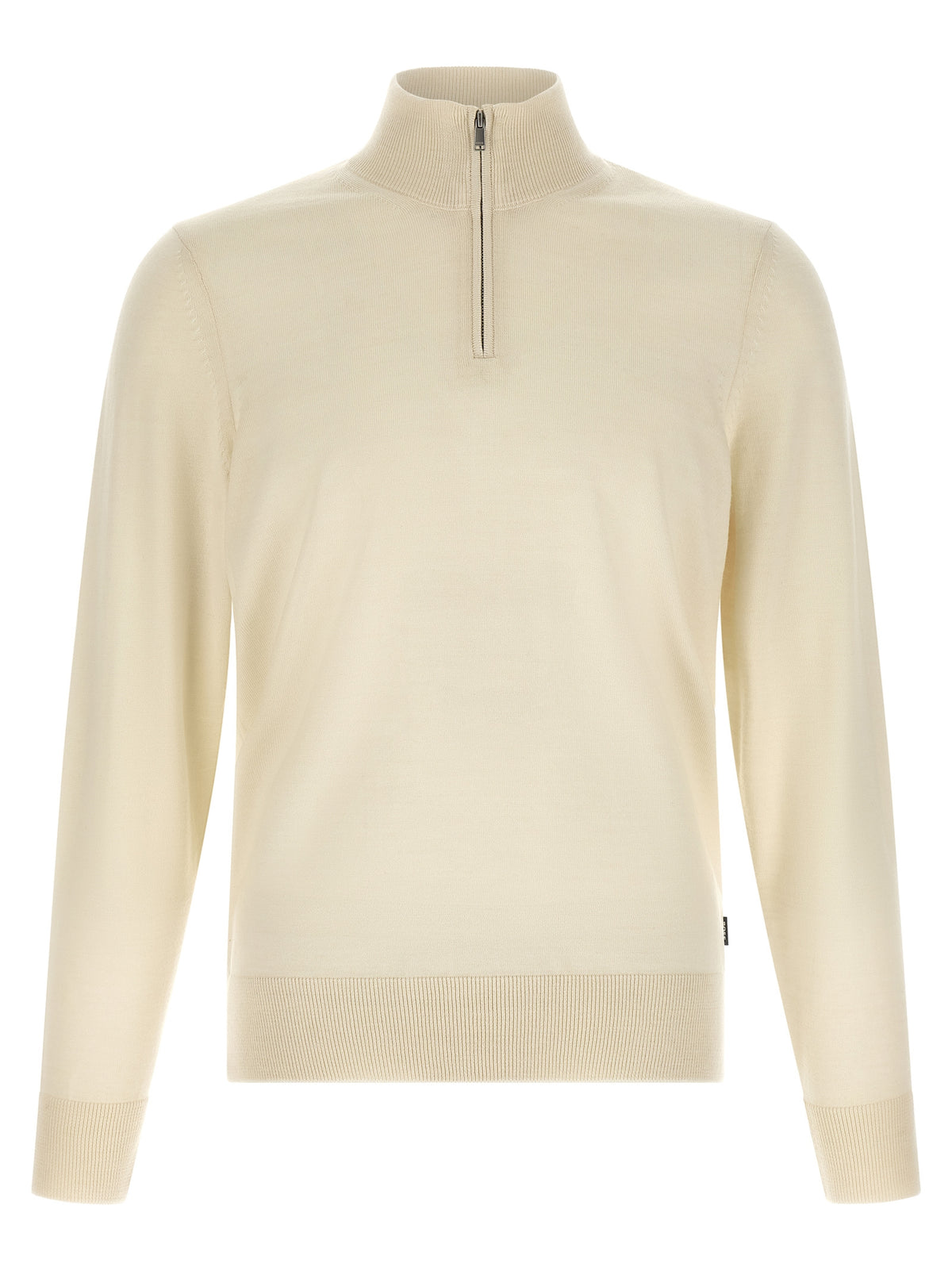 Hugo Boss Beigefarbener Cardigan aus Schurwolle