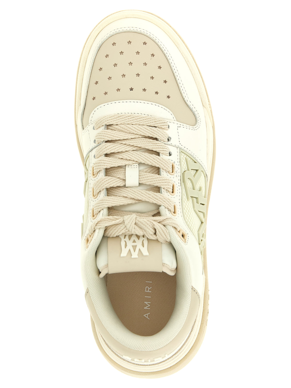 Amiri Sneaker Low Top aus weißem Kalbsleder