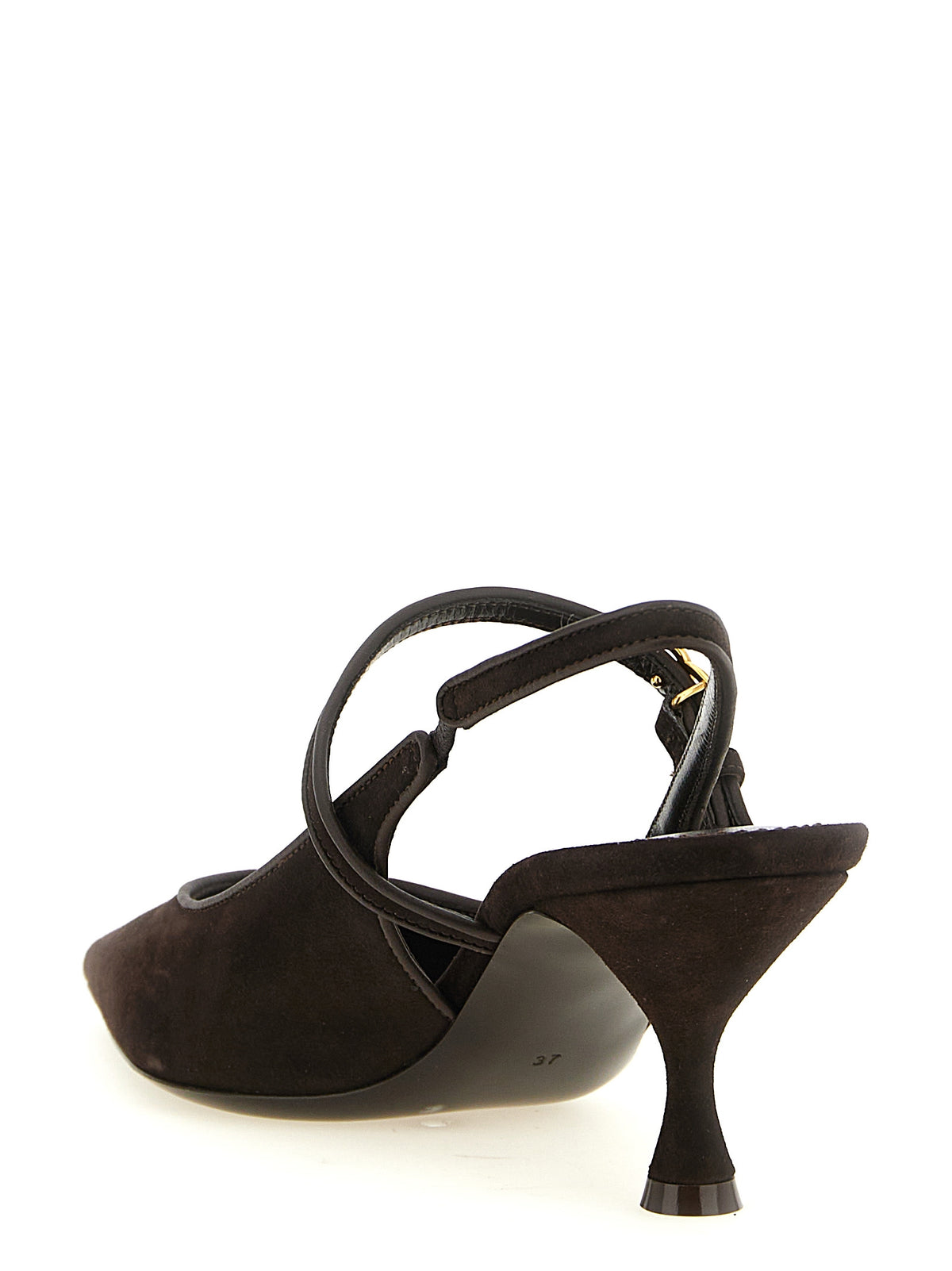 Dolce & Gabbana Braune Ziegenleder Pumps mit mittlerem Absatz