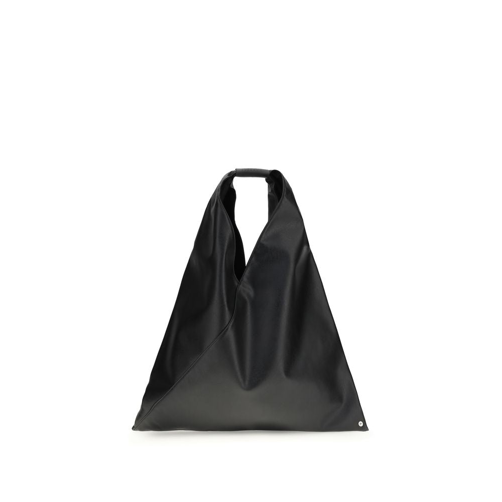 MM6 Schwarze Polyethylen-Handtasche