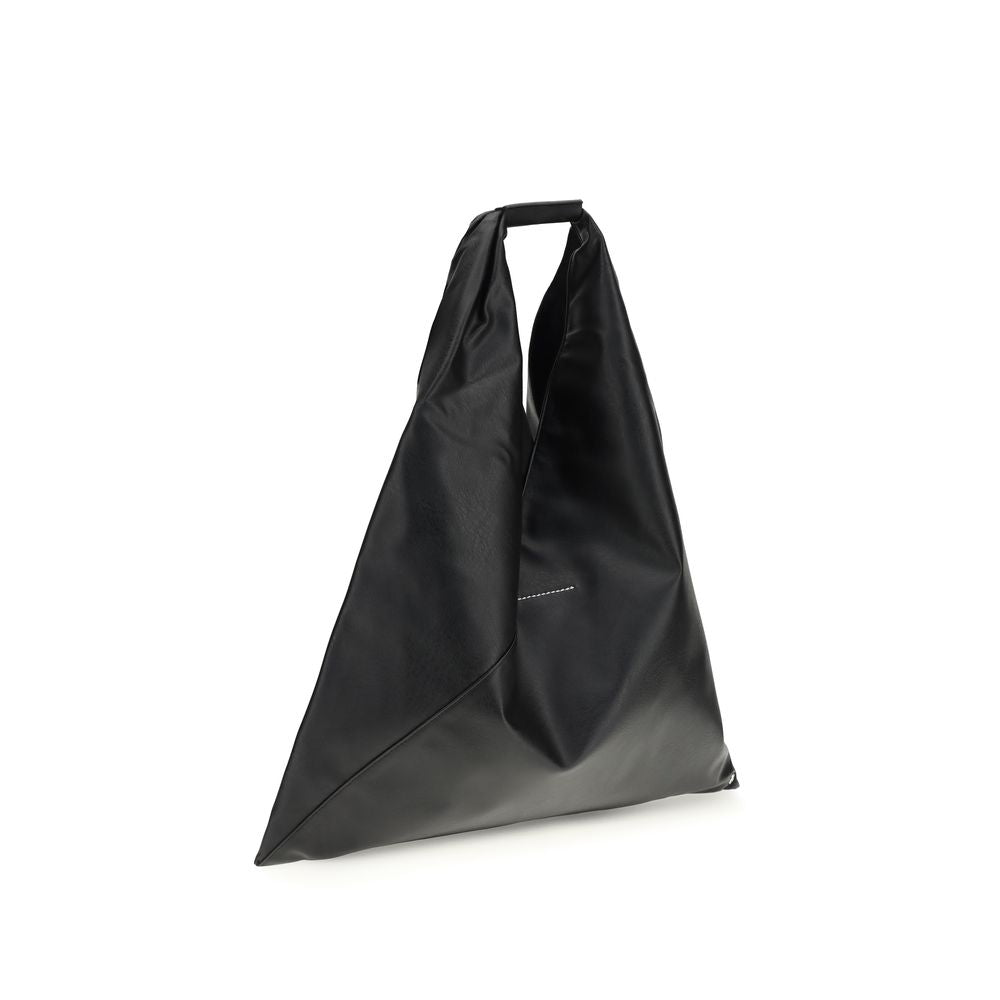 MM6 Schwarze Polyethylen-Handtasche