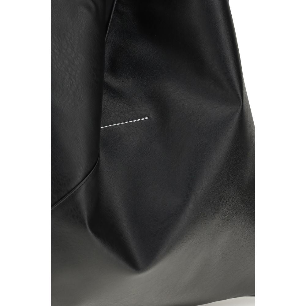 MM6 Schwarze Polyethylen-Handtasche