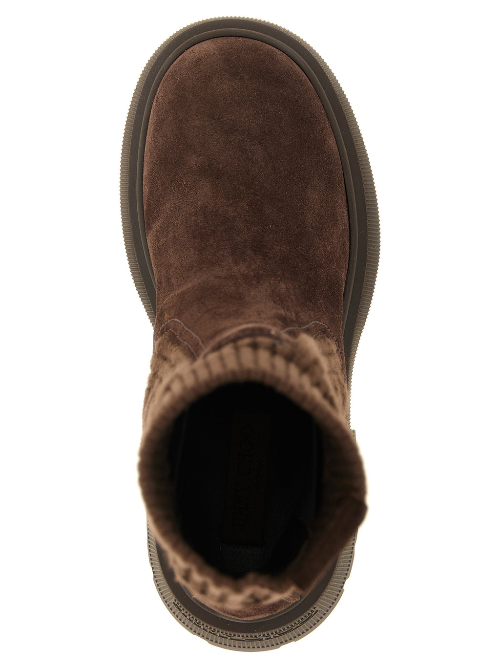 Jimmy Choo Braune Lammleder-Stiefeletten