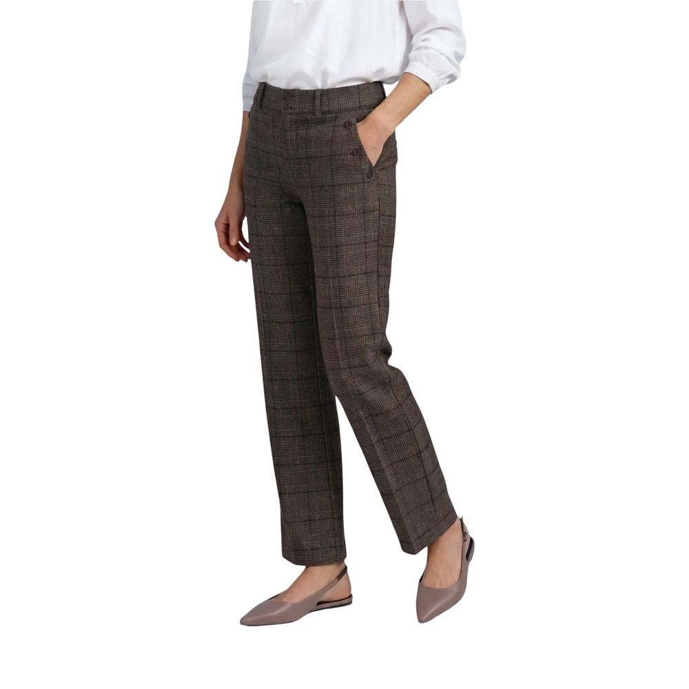 Street One Braune legere Hose aus Polyester