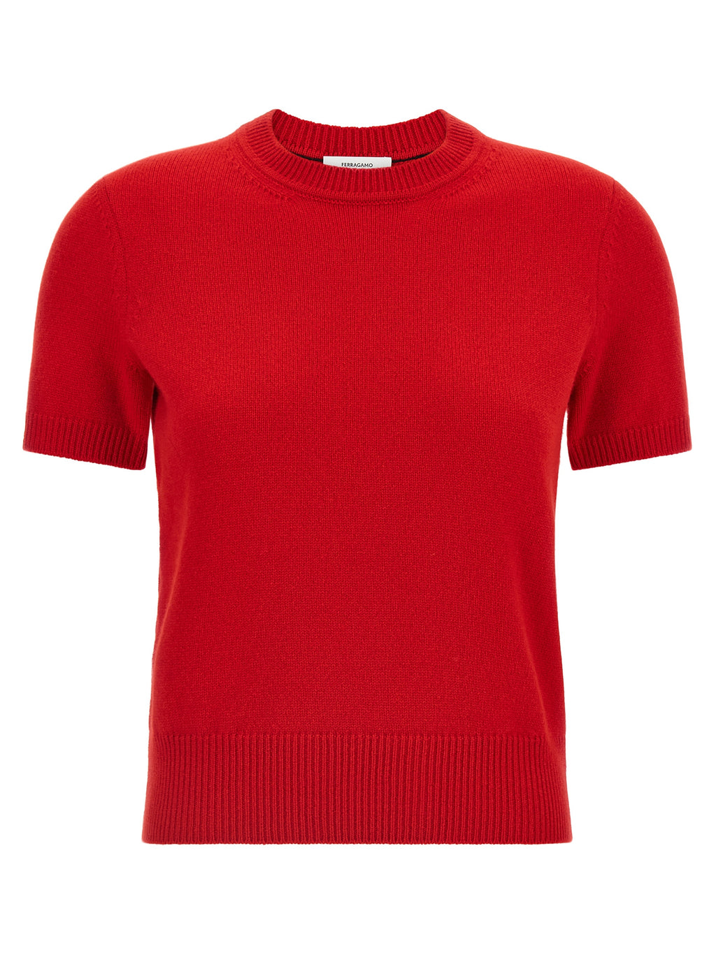 Ferragamo roter Kaschmirpullover