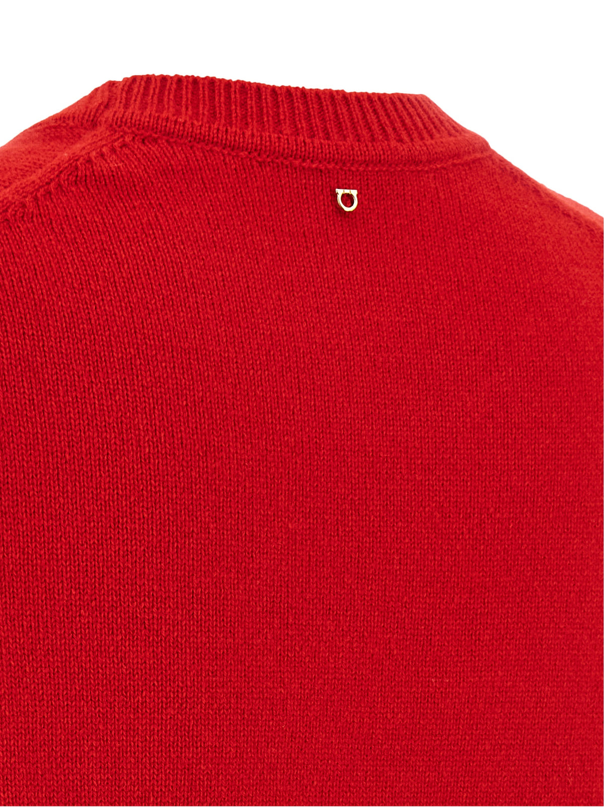 Ferragamo roter Kaschmirpullover
