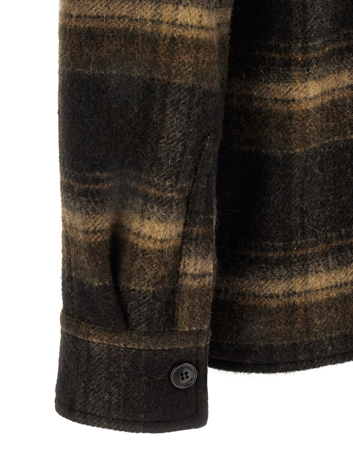 Isabel Marant Braune Wolljacke in voller Länge