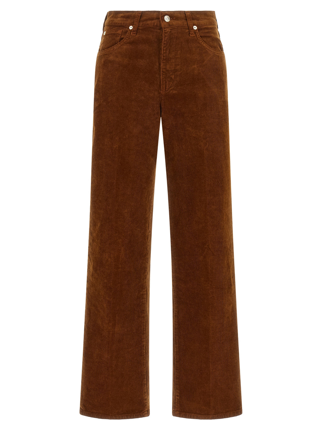 7 For All Mankind Braune Freizeithose aus Baumwolle