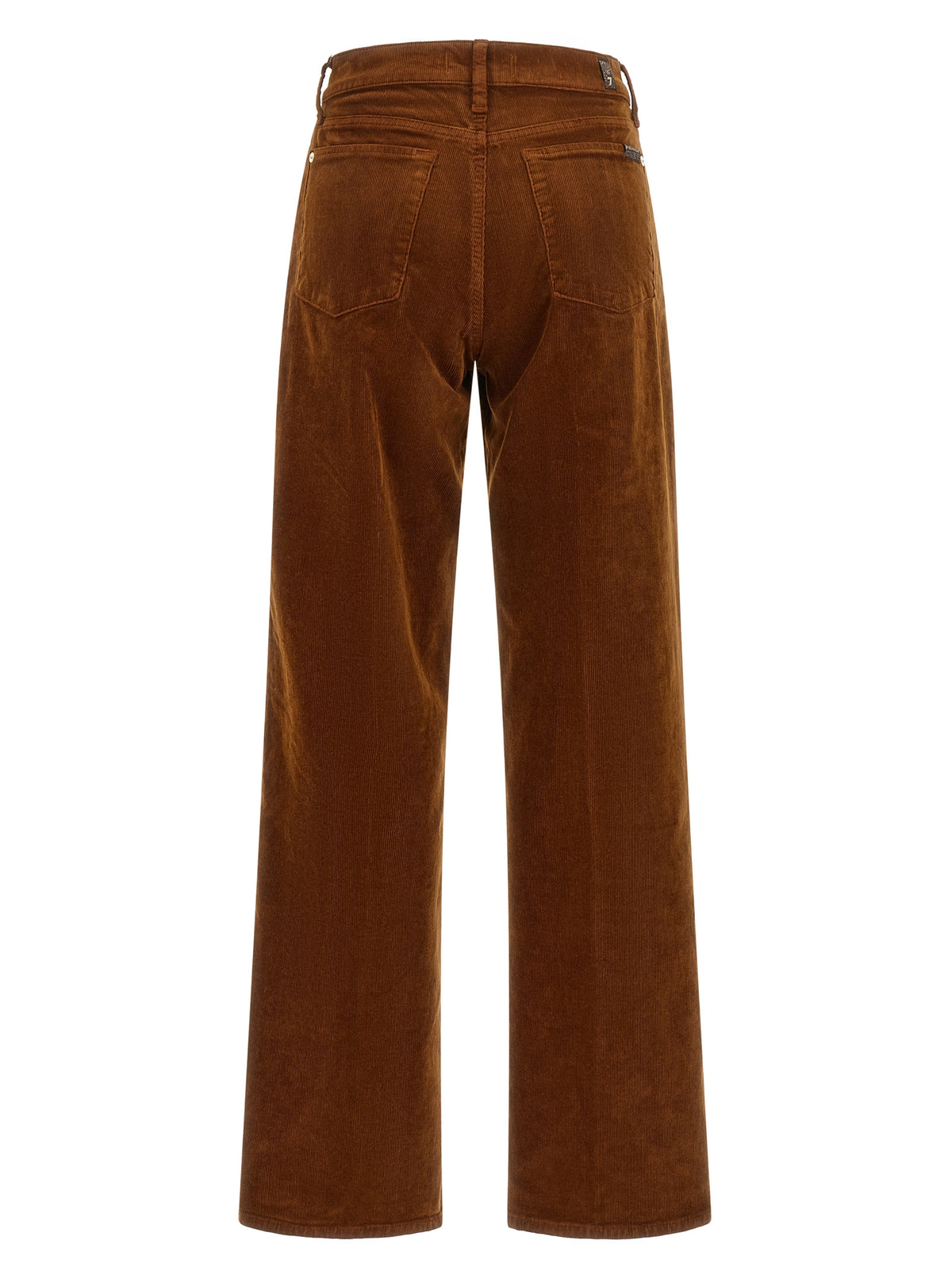 7 For All Mankind Braune Freizeithose aus Baumwolle