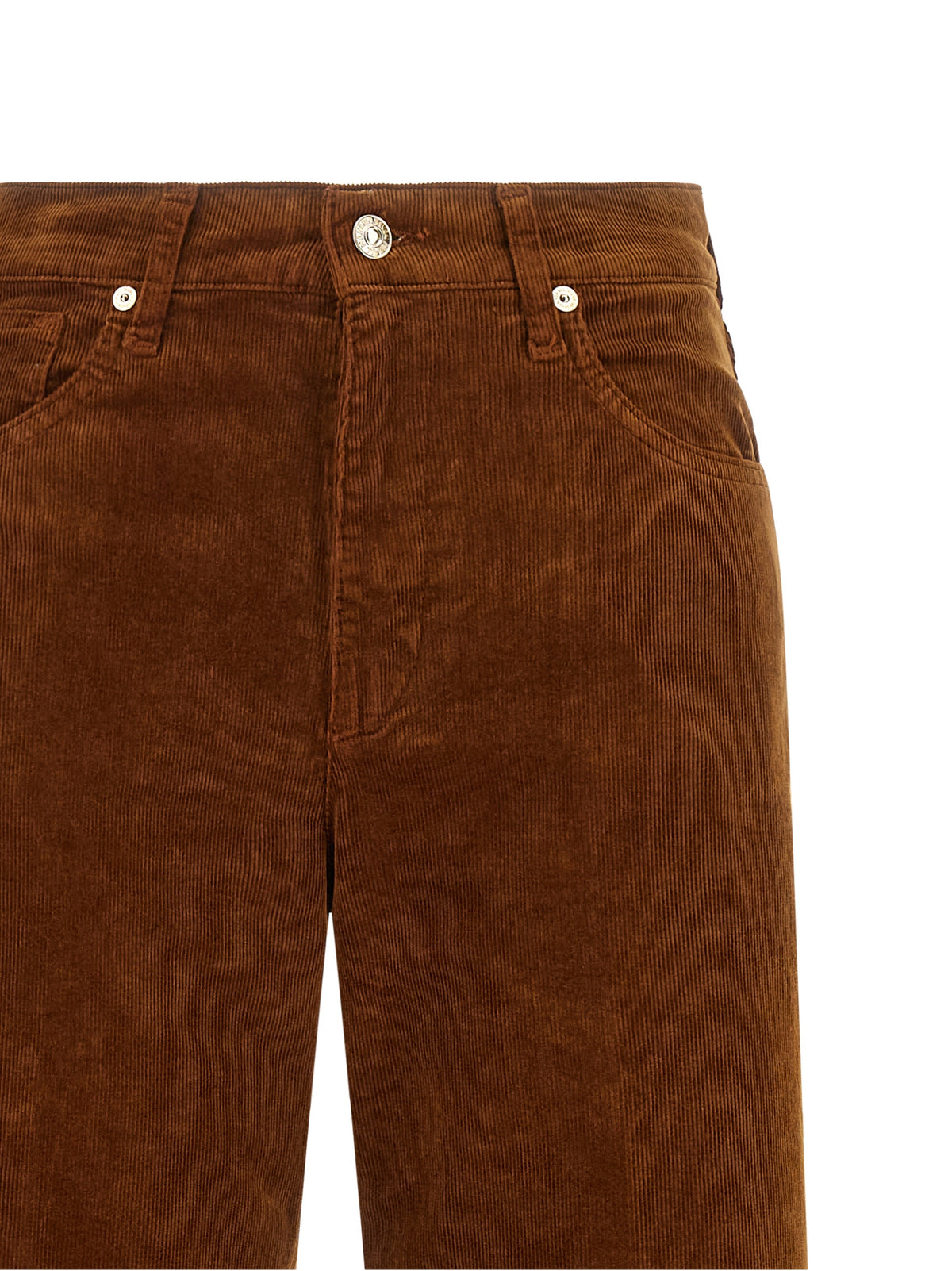 7 For All Mankind Braune Freizeithose aus Baumwolle
