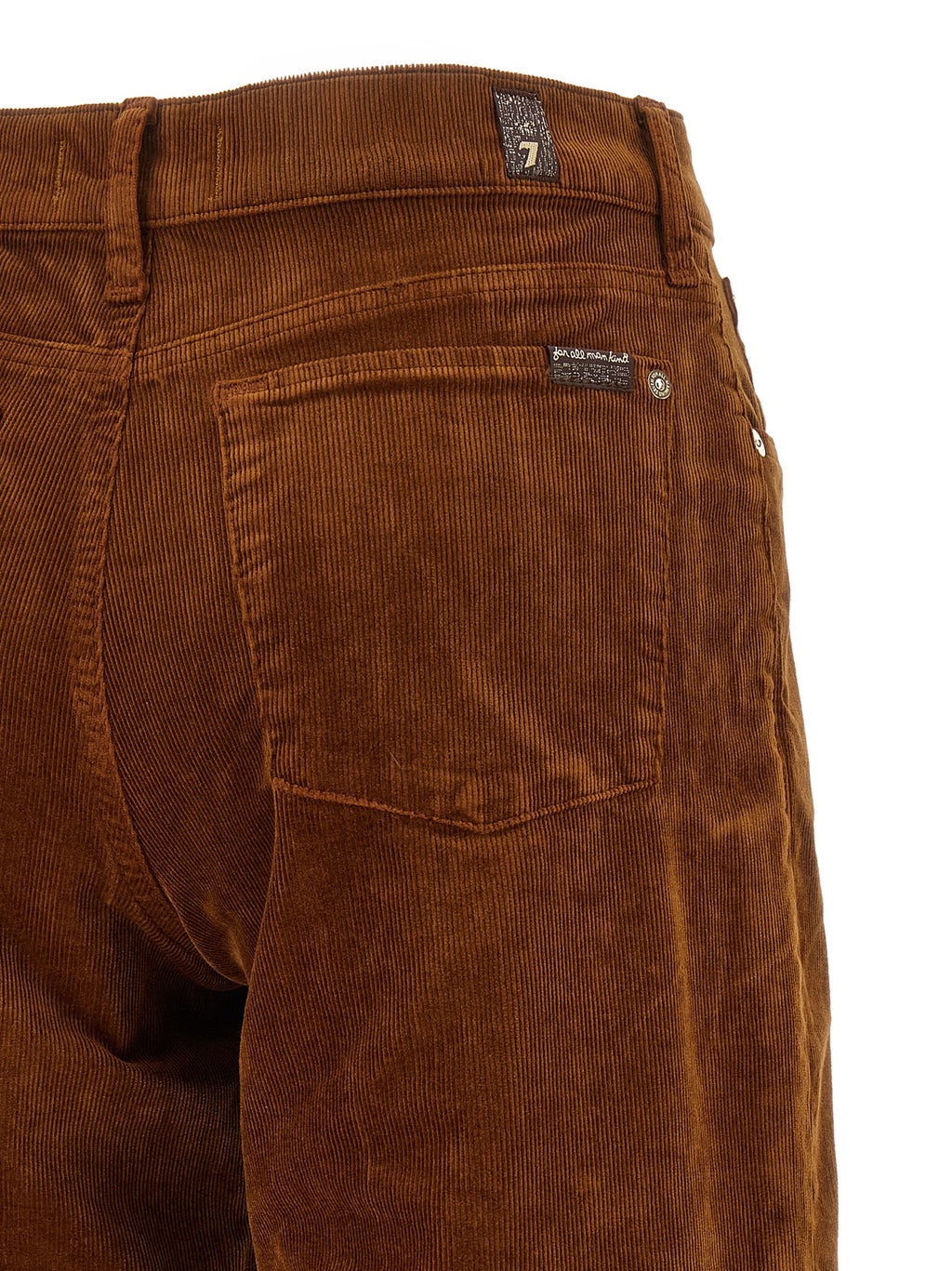 7 For All Mankind Braune Freizeithose aus Baumwolle