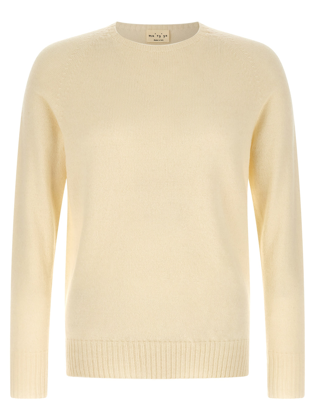 MA'RY'YA White Cashmere Cardigan