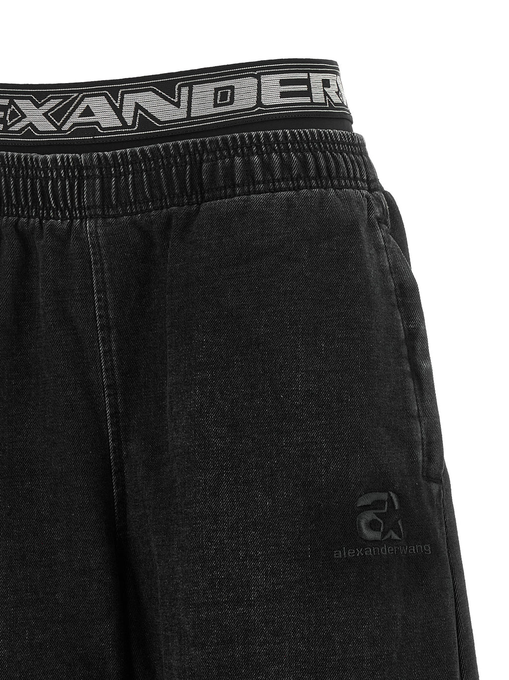 Alexander Wang Schwarze Baumwoll-Jeans mit entspanntem Schnitt