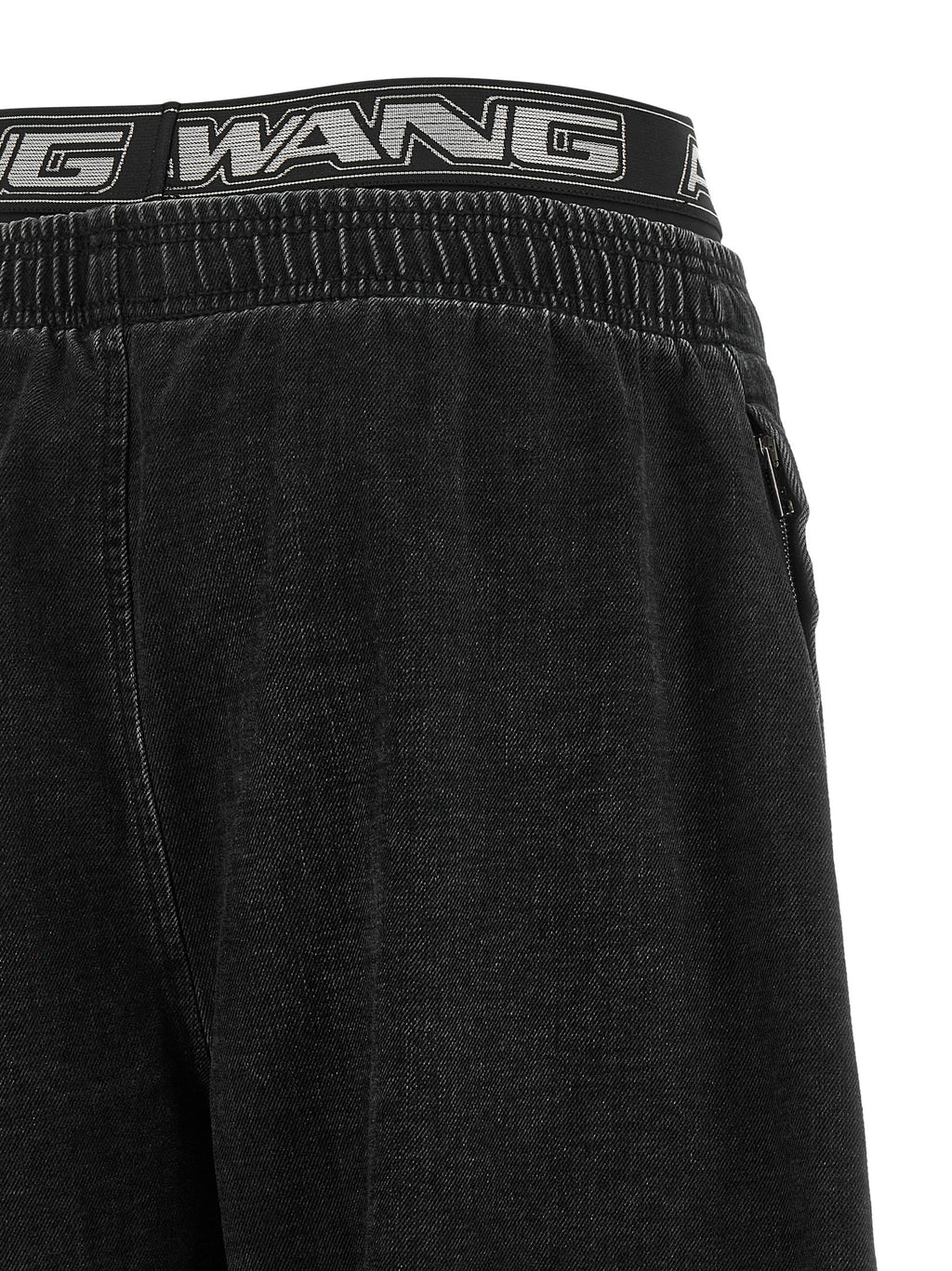 Alexander Wang Schwarze Baumwoll-Jeans mit entspanntem Schnitt