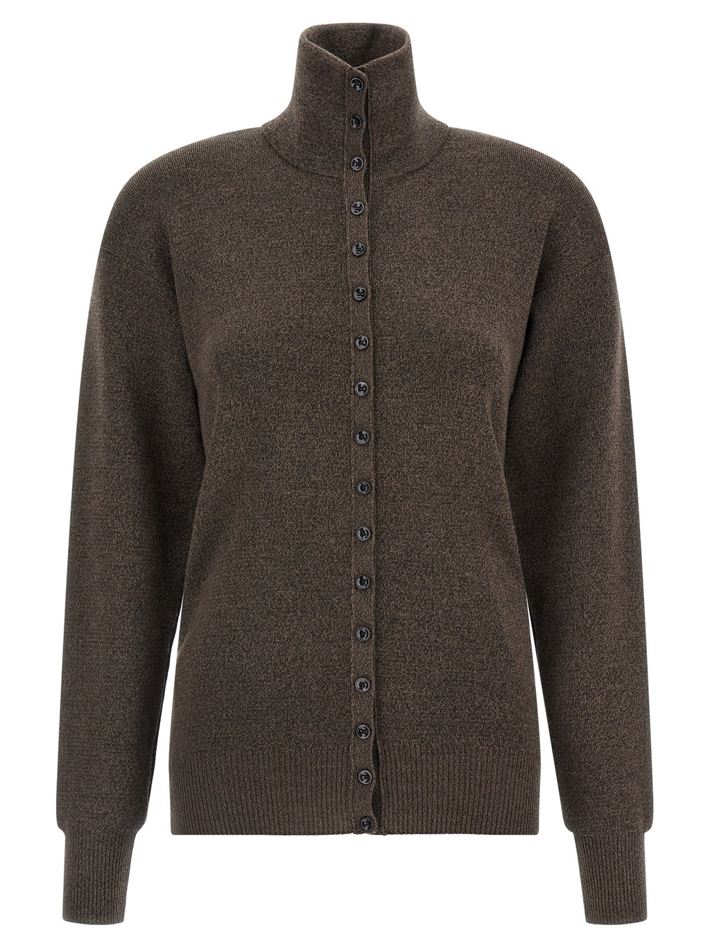 Lemaire Cardigan aus brauner Wolle