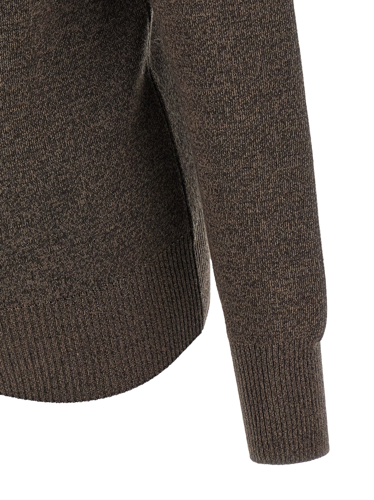 Lemaire Cardigan aus brauner Wolle